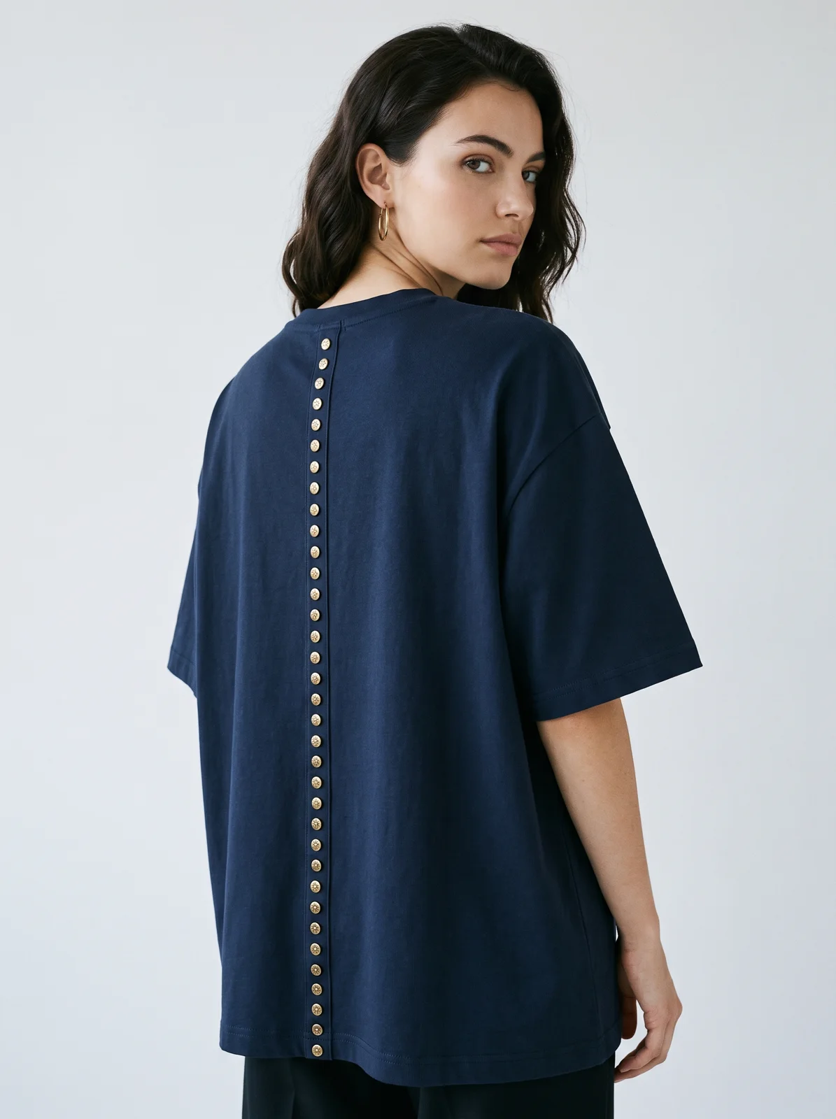 Spine Tee - Navy