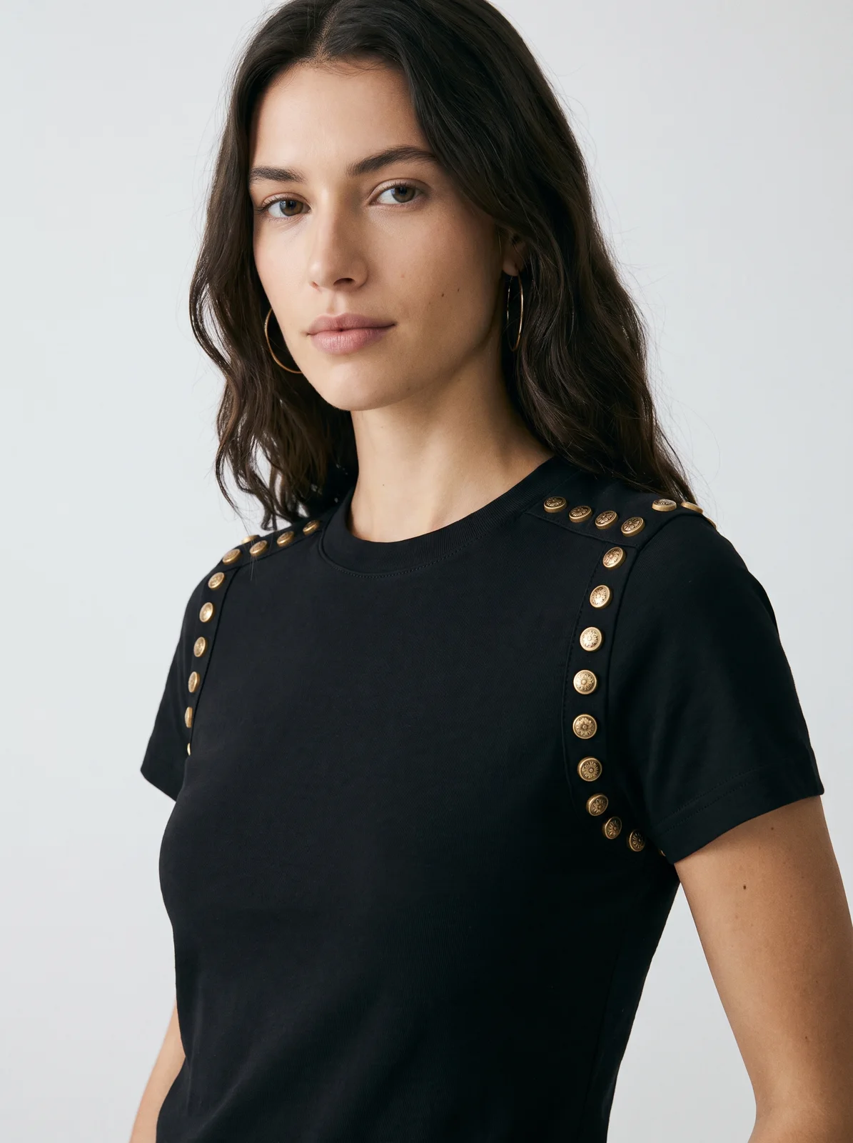 Shoulder Tee - Black
